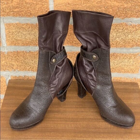 Henry Beguelin brown leather boots size 7 - Picture 3 of 11